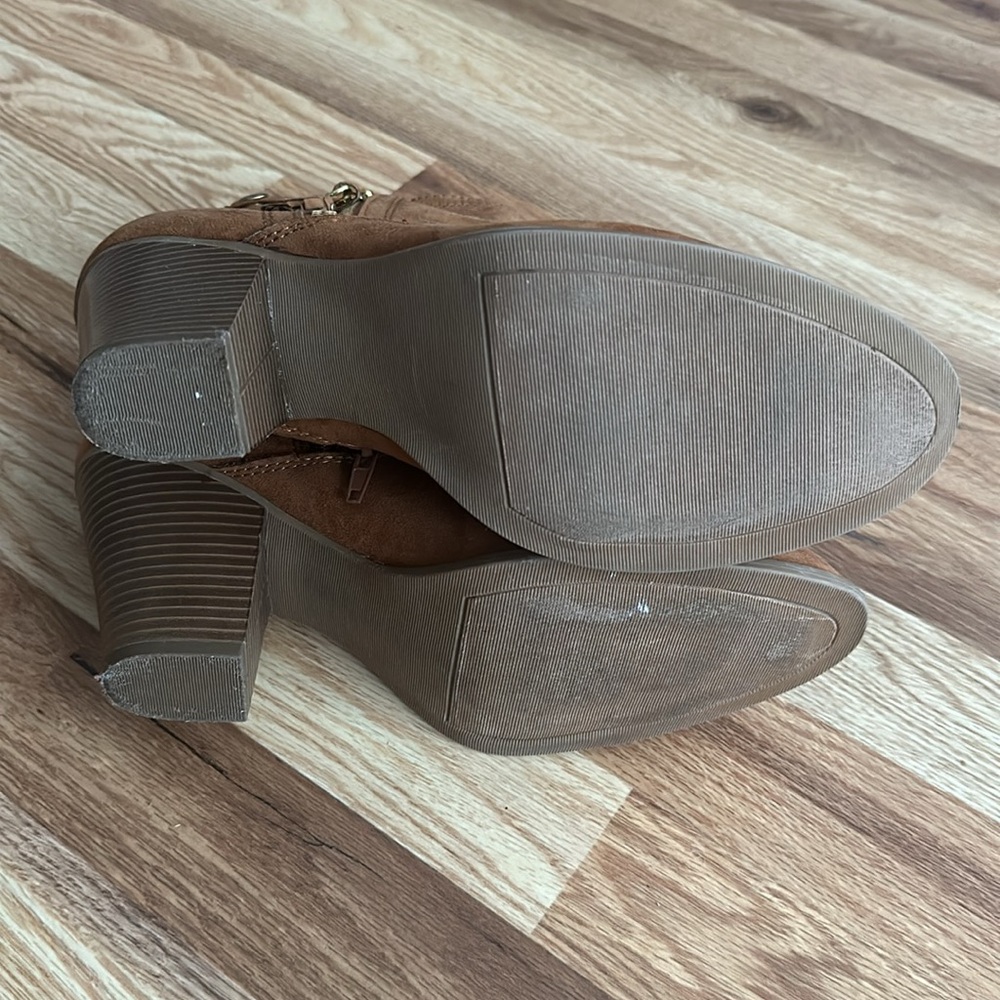 U.S. Polo ASSN brown heeled ankle boots size 11 - Picture 8 of 10